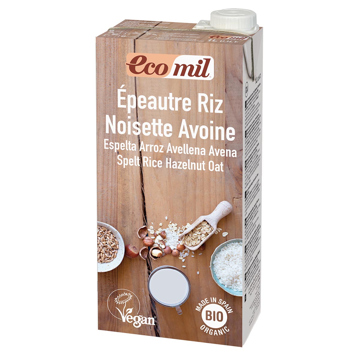 Boisson à l’épeautre, riz, noisette et avoine