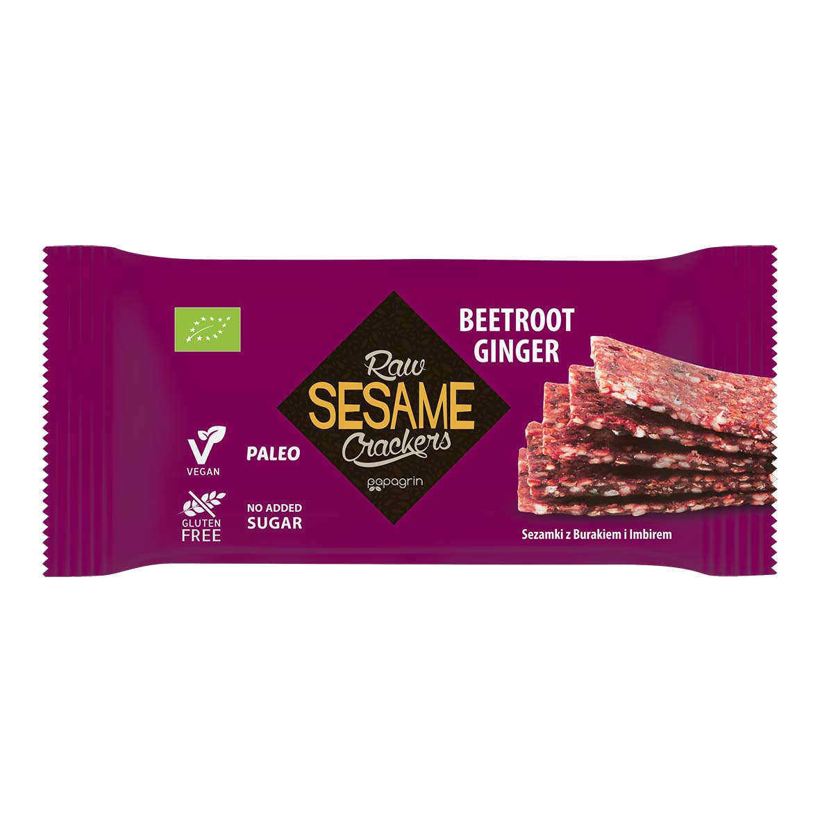 Snacks de Sésame Cru Gingembre-Betterave