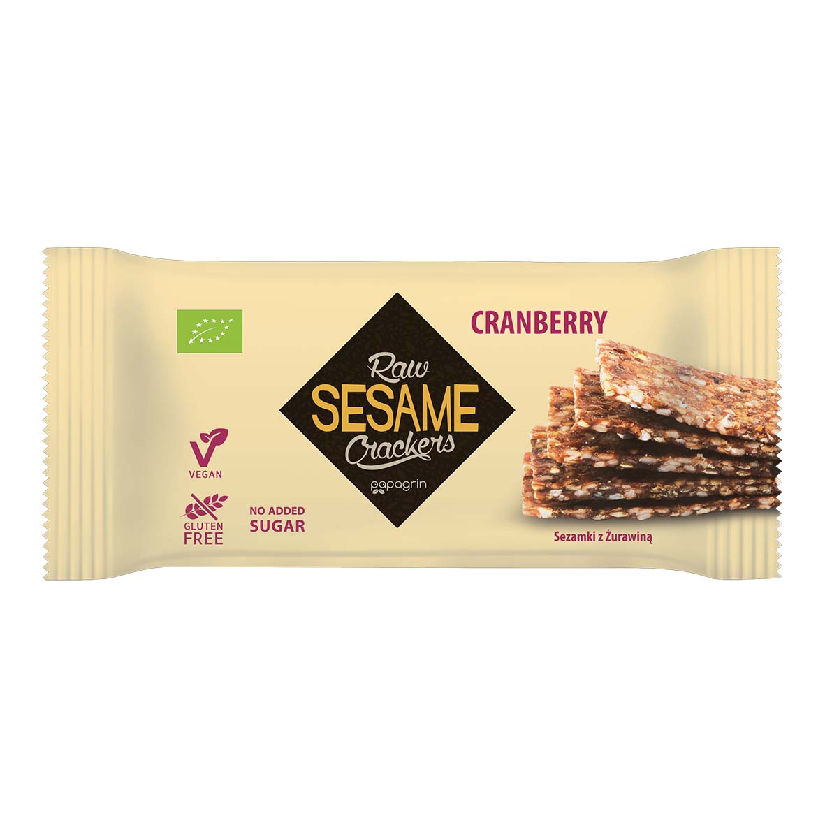 Snack de sésame cru à la Canneberge