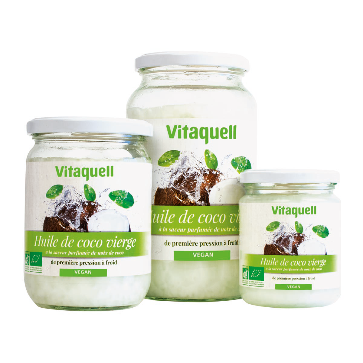 Vitaquell Huile de noix de coco bio, vierge 200 g