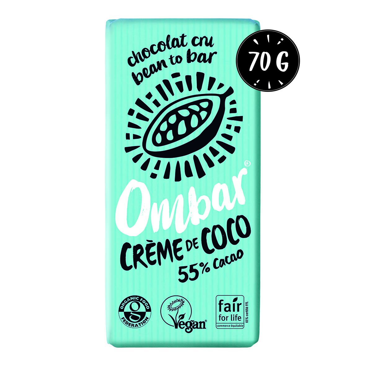 Chocolat CRU crème de coco 70g