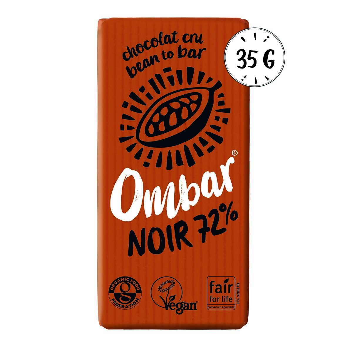 Chocolat CRU 72% cacao 35g