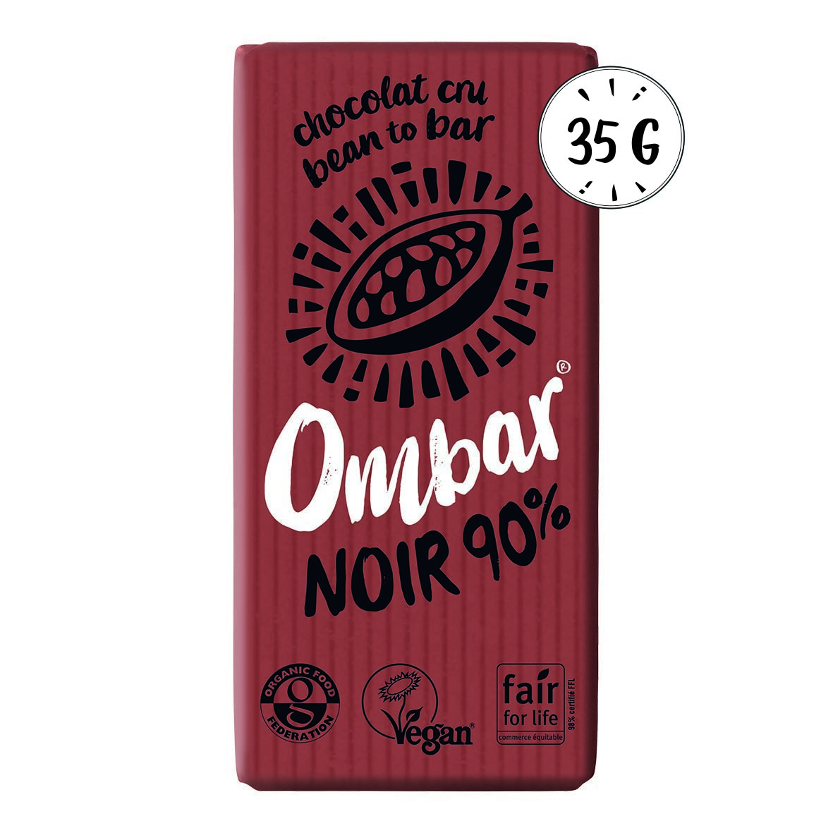 Chocolat CRU 90% cacao 35g